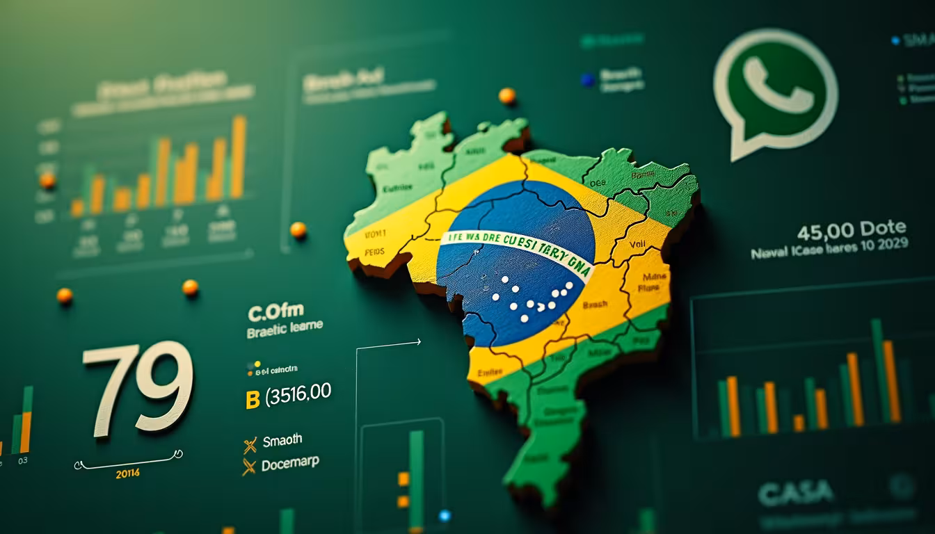 WhatsApp Brasil 2026: 25 Estatísticas Chave