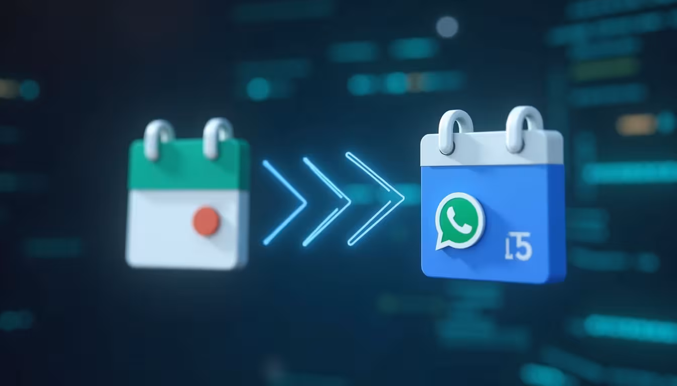 WhatsApp + Google Calendar: Tutorial Prático